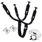 Conjunto de alças de queixo para capacete de hóquei MingQieven com aço inoxidável