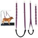 Conjunto de alças e laços para cuidar de cães FURSDOLY ajustável em roxo