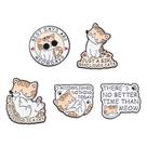 Conjunto de alfinetes de broche, alfinetes de blusa de liga esmaltada para gatos Conjunto de alfinetes de broche, alfinetes de blusa de liga esmaltada para gatos