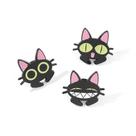 Conjunto de alfinetes de broche Black Cat Cartoon Blouse Pins Alloy