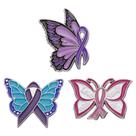 Conjunto de alfinetes de broche, blusa colorida de fita esmaltada em borboleta