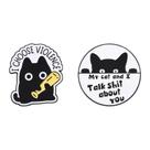 Conjunto de alfinetes de broche Cartoon Cat Creative Kitty Lapel Badge