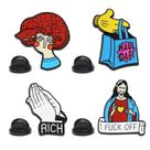 Conjunto de alfinetes de broche Creative Cartoon Fun Alloy