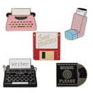 Conjunto de alfinetes de broche Creative Retro Enamel Lapel, emblemas x5