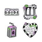 Conjunto de alfinetes de broche Cute Ghost Cartoon Blouse Pins Gothic Ena
