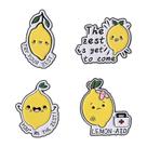 Conjunto de alfinetes de broche Cute Lemon Cartoon Fruit Enamel Alloy Conjunto de alfinetes de broche Cute Lemon Cartoon Fruit Enamel Alloy