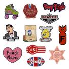 Conjunto de alfinetes de broche, emblemas de lapela de esmalte retrô de desenho animado