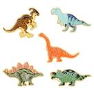 Conjunto de alfinetes de broche, liga colorida de esmalte de dinossauro