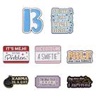 Conjunto de alfinetes de broche Trendy Quote Colorful Alloy Lapel Badg