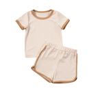 Conjunto De Algodão Para Meninos E Meninas Com Camiseta De Manga Curta E Calças Curtas 2PCS Roupas