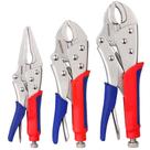 Conjunto de alicates de bloqueio WORKPRO, mandíbula curva de 3 peças, 10 cm, 18 cm, 17 cm