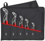 Conjunto de alicates Knipex Cobra de 5 peças em rolo de ferramentas