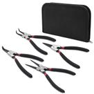 Conjunto de alicates Snap Ring MFBJXC, pacote com 4, 7 com bolsa de armazenamento