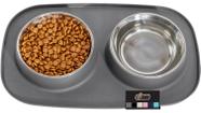 Conjunto de alimentação para animais de estimação Gorilla Grip 2 xícaras à prova d'água sem BPA