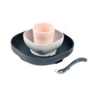 Conjunto de Alimentação para Bebê Béaba com Pratos de Silicone com Ventosa 4 Peças