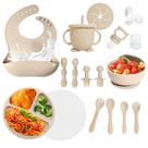 Conjunto de alimentação para bebês Catvegue, 17 peças de silicone sem BPA