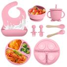 Conjunto de alimentação para bebês Catvegue Silicone 8 peças sem BPA por mais de 6 meses