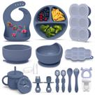 Conjunto de alimentação para bebês Hepotk de 16 peças de silicone sem BPA por mais de 6 meses