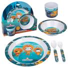 Conjunto de alimentação para refeições Octonauts para crianças e bebês, 5 unidades