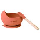 Conjunto de alimentação SARO Nordic Wave Silicone com ventosa e colher
