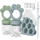 Conjunto de Alimentador de Alimentos para Bebê e Forma de Picolé Mukylar sem BPA Conjunto de Alimentador de Alimentos para Bebê e Forma de Picolé Mukylar sem BPA