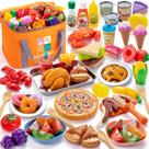 Conjunto de alimentos Pretend Play Juboury com bolsa de armazenamento para crianças Conjunto de alimentos Pretend Play Juboury com bolsa de armazenamento para crianças