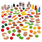 Conjunto de alimentos Pretend Play KidKraft Deluxe Tasty Treats 115 unidades