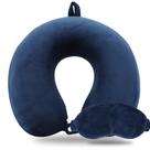 Conjunto de almofadas de viagem Sexysamba Pure Memory Foam com máscara de olhos