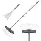 Conjunto de ancinho de palha Altdoff Yard ajustável com ancinho de mão de 45-160 cm Conjunto de ancinho de palha Altdoff Yard ajustável com ancinho de mão de 45-160 cm