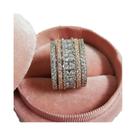 Conjunto De Anéis De Noivado E Casamento Em Ouro Rosé Empilháveis Para Mulheres, 4 Peças, Moda 2023 Conjunto De Anéis De Noivado E Casamento Em Ouro Rosé Empilháveis Para Mulheres, 4 Peças, Moda 2023