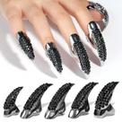 Conjunto de anéis de unhas falsas com garras de Halloween Luckyfairy Conjunto de anéis de unhas falsas com garras de Halloween Luckyfairy