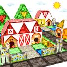 Conjunto de animais Magnetic Tiles BigShu Garden Farm, 39 unidades para crianças Conjunto de animais Magnetic Tiles BigShu Garden Farm, 39 unidades para crianças