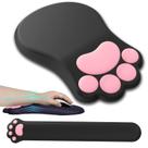 Conjunto de Apoio Ergonômico para Pulso com Mouse Pad L-SPOUTTO - Patinha de Gato Conjunto de Apoio Ergonômico para Pulso com Mouse Pad L-SPOUTTO - Patinha de Gato