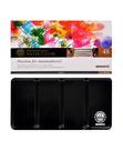 Conjunto de aquarelas MUNGYO Half Pan, caixa de lata de 48 cores
