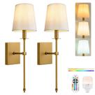 Conjunto de arandelas de parede PASSICA DECOR Wireless de 15 lâmpadas coloridas Conjunto de arandelas de parede PASSICA DECOR Wireless de 15 lâmpadas coloridas