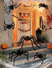Conjunto de aranhas de pelúcia HOPOCO Halloween Scary Fake Spider (6 unidades)