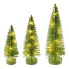 Conjunto de Árboles de Botellas de Cepillo Vickerman en Lima con Luces 20-25-30 cm Conjunto de Árboles de Botellas de Cepillo Vickerman en Lima con Luces 20-25-30 cm
