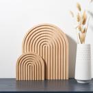 Conjunto de arco de madeira decorativo Homtik para prateleira, lareira, mesa