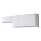 Conjunto de Armários Aéreo Cozinha Planejada Lux 120cm e 70cm 100% MDF Branco TX Fosco - Desk Design