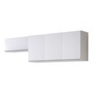 Conjunto de Armários Aéreo Cozinha Planejada Lux 120cm e 80cm 100% MDF Branco TX Fosco - Desk Design