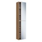 Conjunto de Armários Organizadores Multiuso com 4 Prateleiras e 2 Portas com Espelhos CP7020 Mel Conjunto de Armários Organizadores Multiuso com 4 Prateleiras e 2 Portas com Espelhos CP7020 Mel