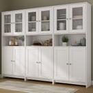 Conjunto de Armários para Cozinha Americano 3 Peças Branco/Gelo Conjunto de Armários para Cozinha Americano 3 Peças Branco/Gelo