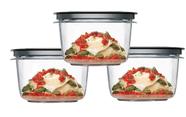 Conjunto de armazenamento de alimentos Utensiliux Rubbermaid Premier 7 Cup x3