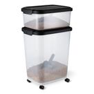 Conjunto de Armazenamento de Ração para Pets Amazon Basics 13,5kg e 4,5kg com Pá