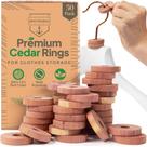 Conjunto de armazenamento de roupas HOUNDSBAY Cedar Rings 50 unidades, mais de tábuas e bolas