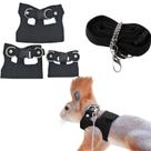 Conjunto de arnês e coleira de esquilo, pacote com 3 unidades Copfeu para animais pequenos Conjunto de arnês e coleira de esquilo, pacote com 3 unidades Copfeu para animais pequenos