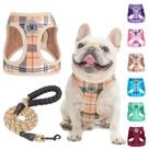 Conjunto de arnês e coleira para cães BEAUTYZOO Step in No Pull para cães