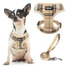 Conjunto de arnês e coleira para cães PUPTECK Soft Mesh Comfort Vest XS
