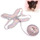 Conjunto de arnês e coleira para cães WNSC respirável ajustável laranja