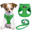 Conjunto de arnês e coleira para cães YIMEIS No Pull para cães e gatos Conjunto de arnês e coleira para cães YIMEIS No Pull para cães e gatos